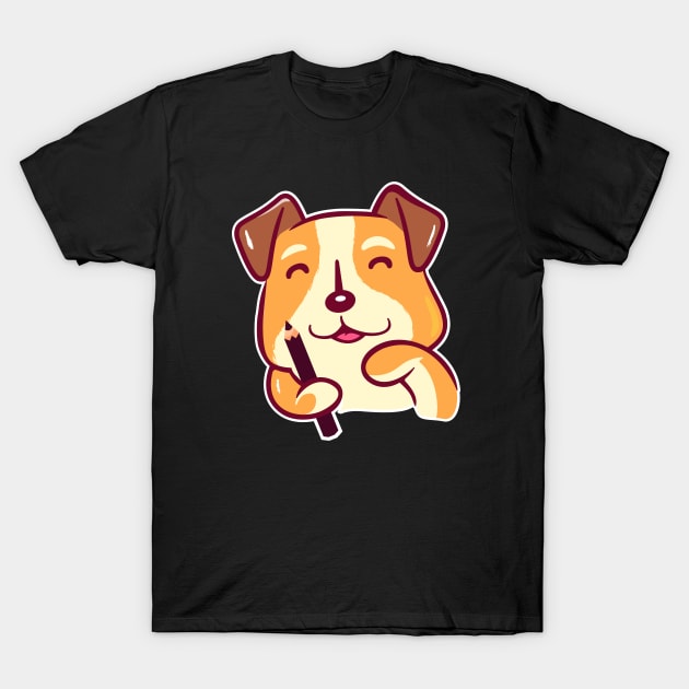 Dog artist T-Shirt by Mr Youpla